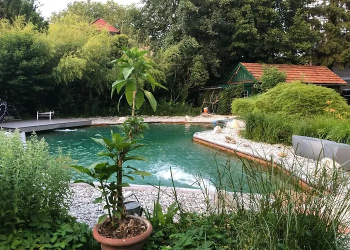 Tatil Evi Haus Mit Sauna Und Privatem Badeteich In Bei Salzburg *