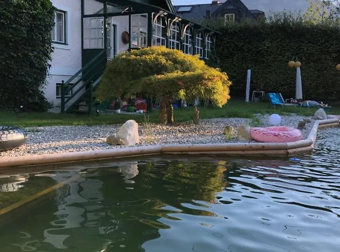 Haus Mit Sauna Und Privatem Badeteich In Bei Salzburg Tatil Evi *